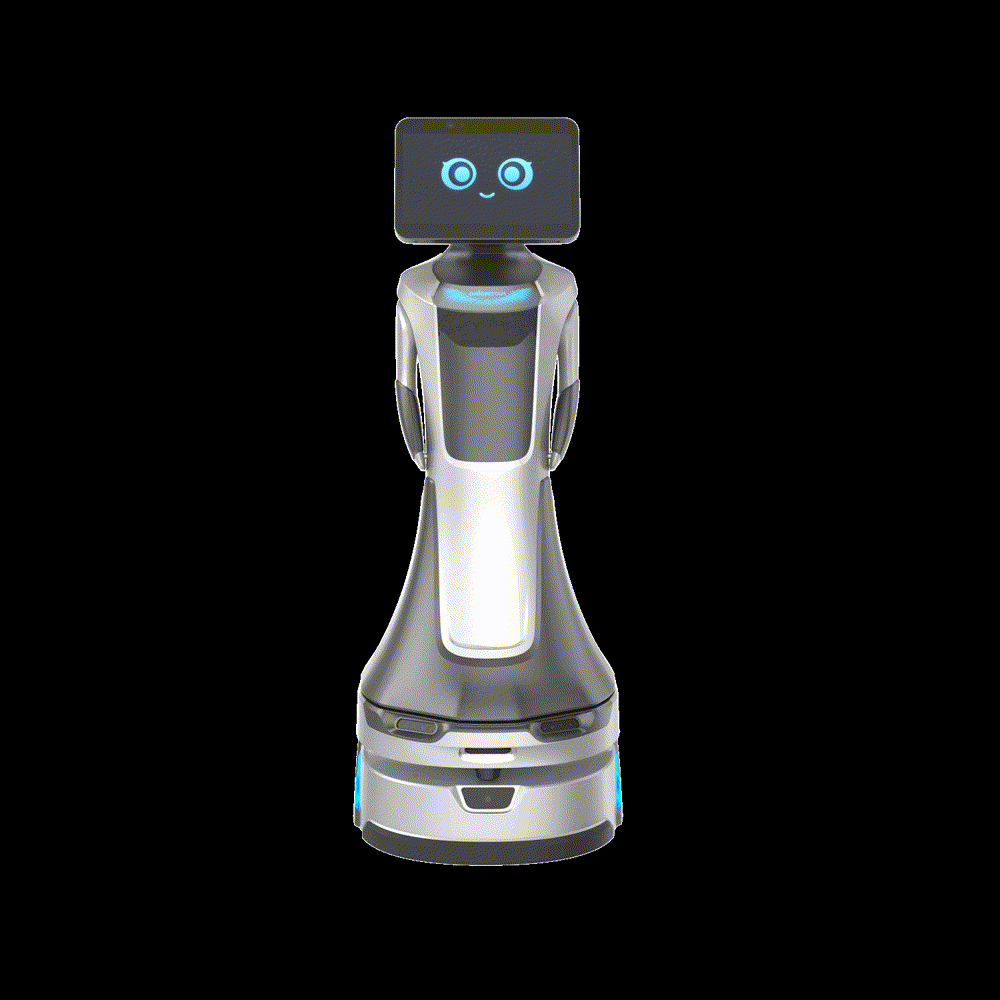 Robot lễ tân AI GreetingBot Nova — cao 135 cm, màn hình 14 inch Full HD